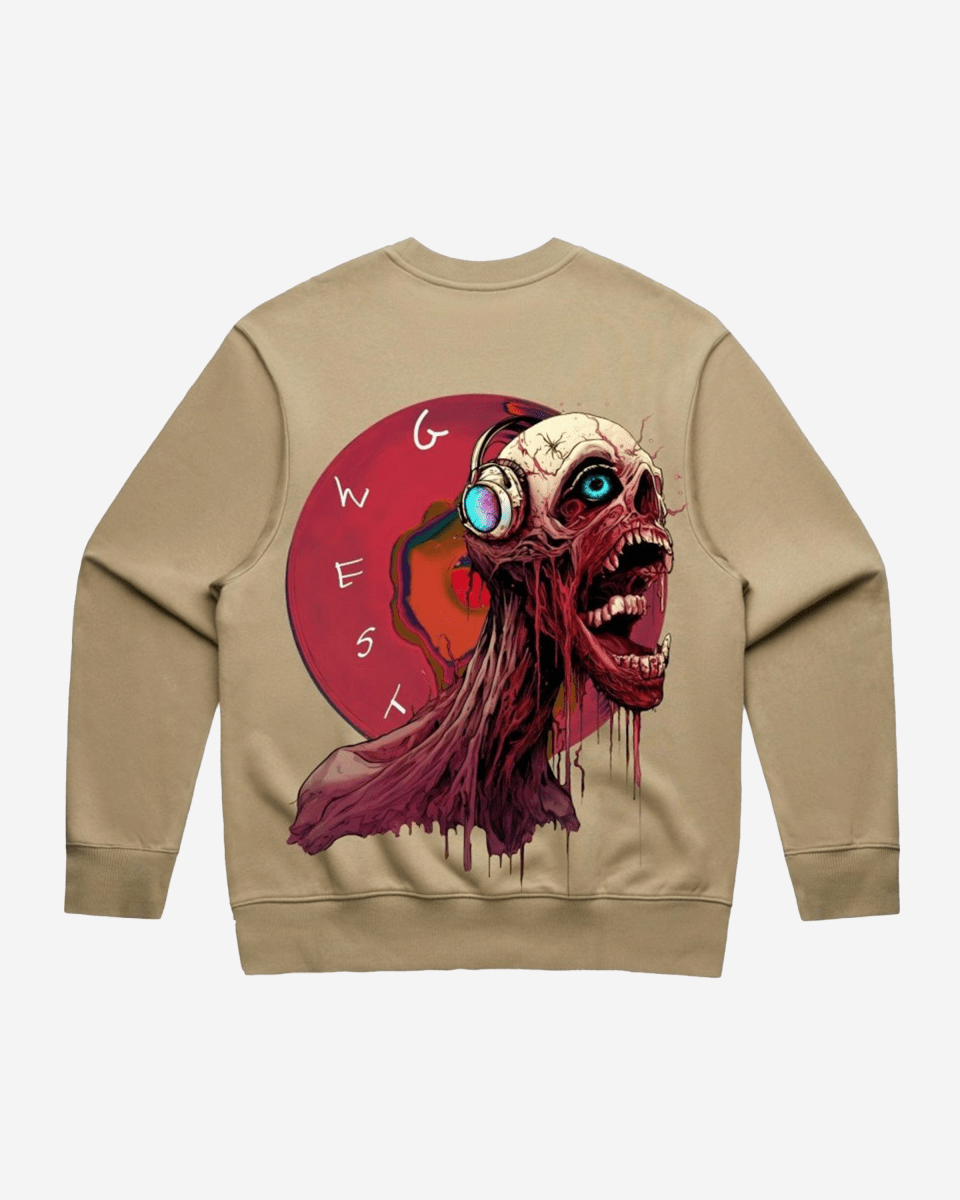 G West Vinyl Zombie Heavy Premium Crewneck - G West