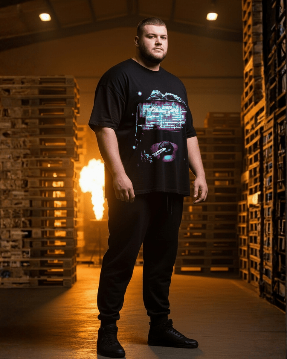 G West Vission Of Tomorrow Big And Tall Oversized T-Shirt - G West