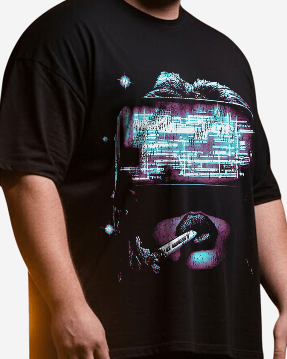 G West Vission Of Tomorrow Big And Tall Oversized T-Shirt - G West