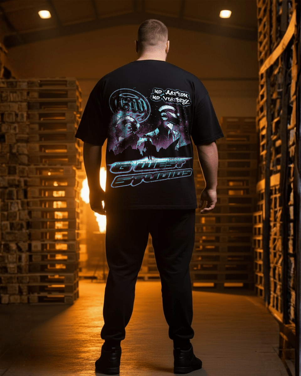 G West Vission Of Tomorrow Big And Tall Oversized T-Shirt - G West