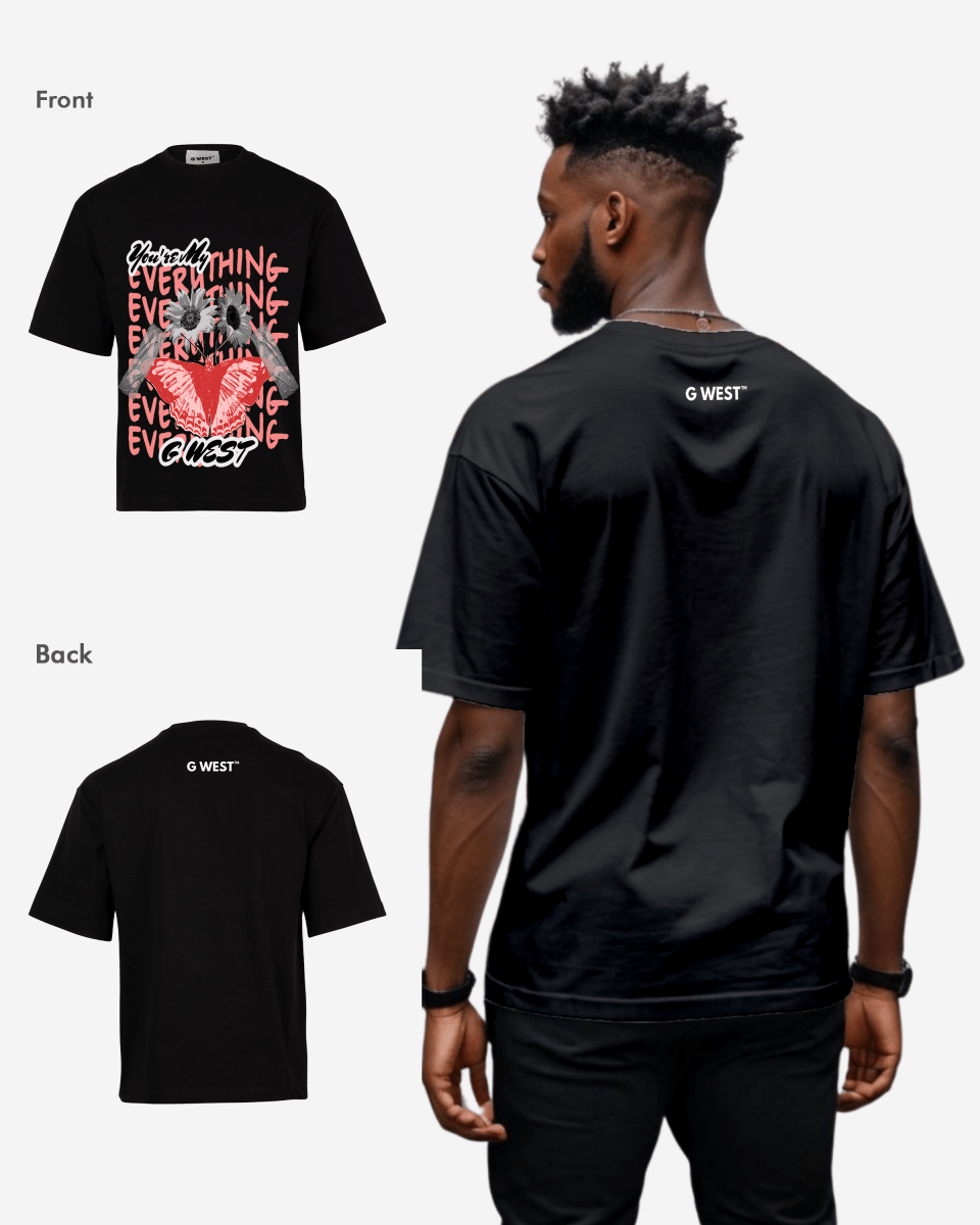 G - WEST WINGS N BLOOMS OVERSIZED TEE GWROJMT61 - G West