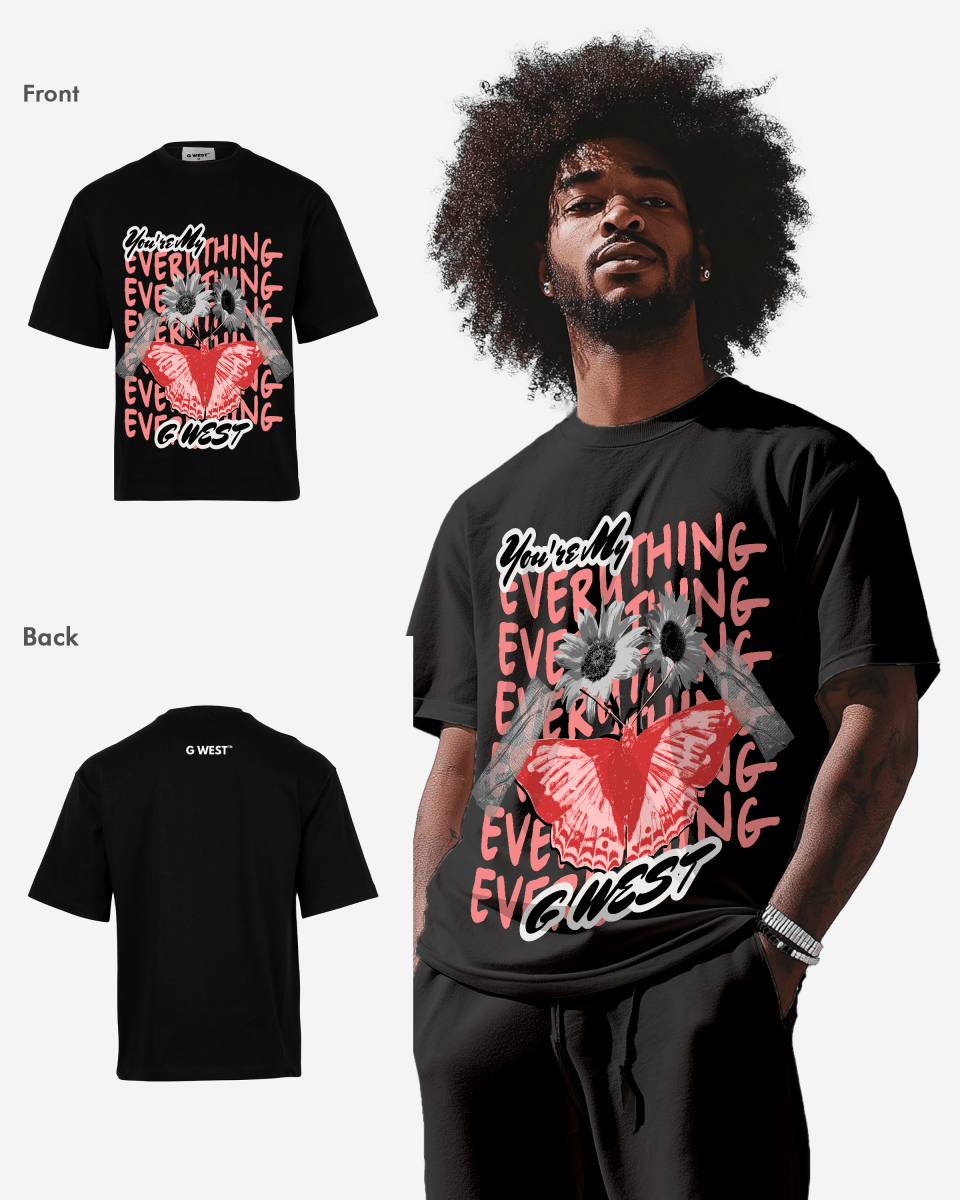 G - WEST WINGS N BLOOMS OVERSIZED TEE GWROJMT61 - G West