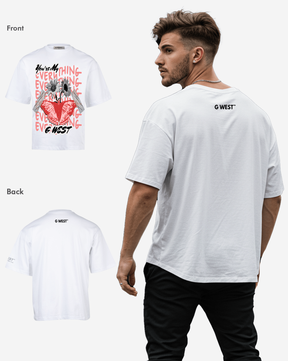 G - WEST WINGS N BLOOMS OVERSIZED TEE GWROJMT61 - G West