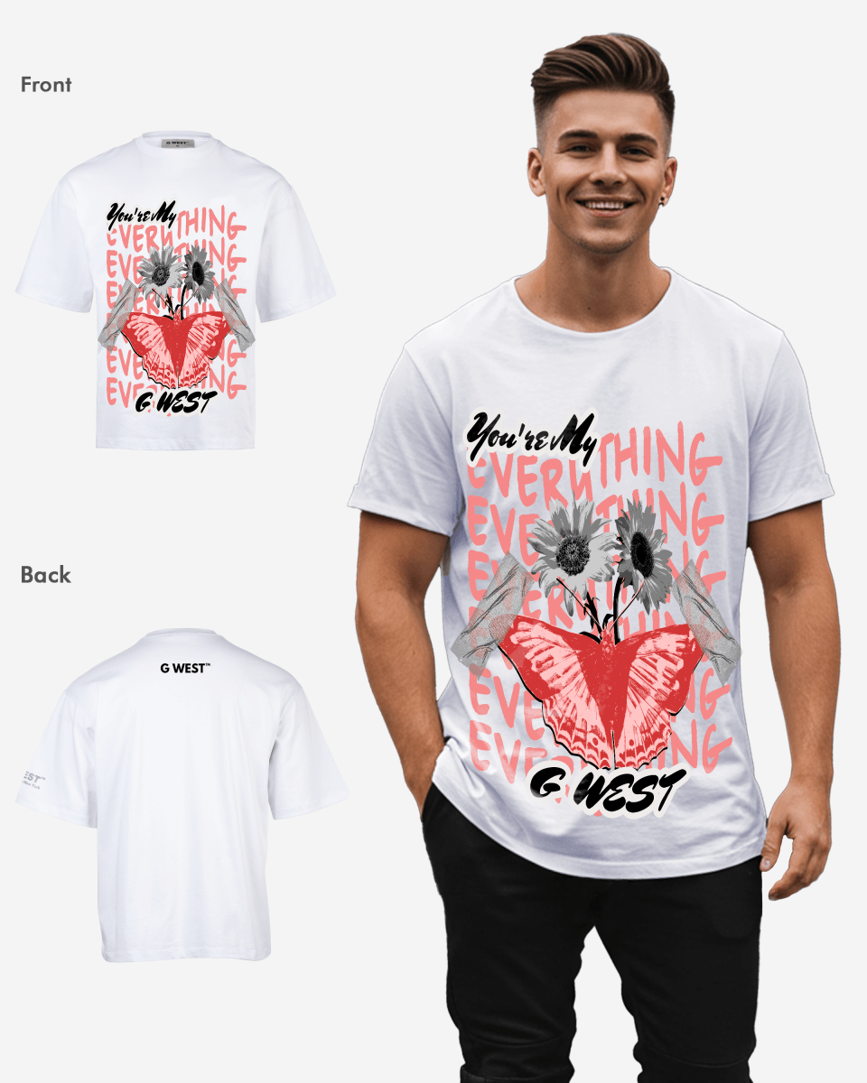 G - WEST WINGS N BLOOMS OVERSIZED TEE GWROJMT61 - G West