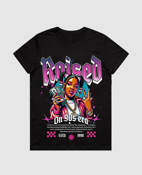 G West Women Raised On 90S Era Tee - G West