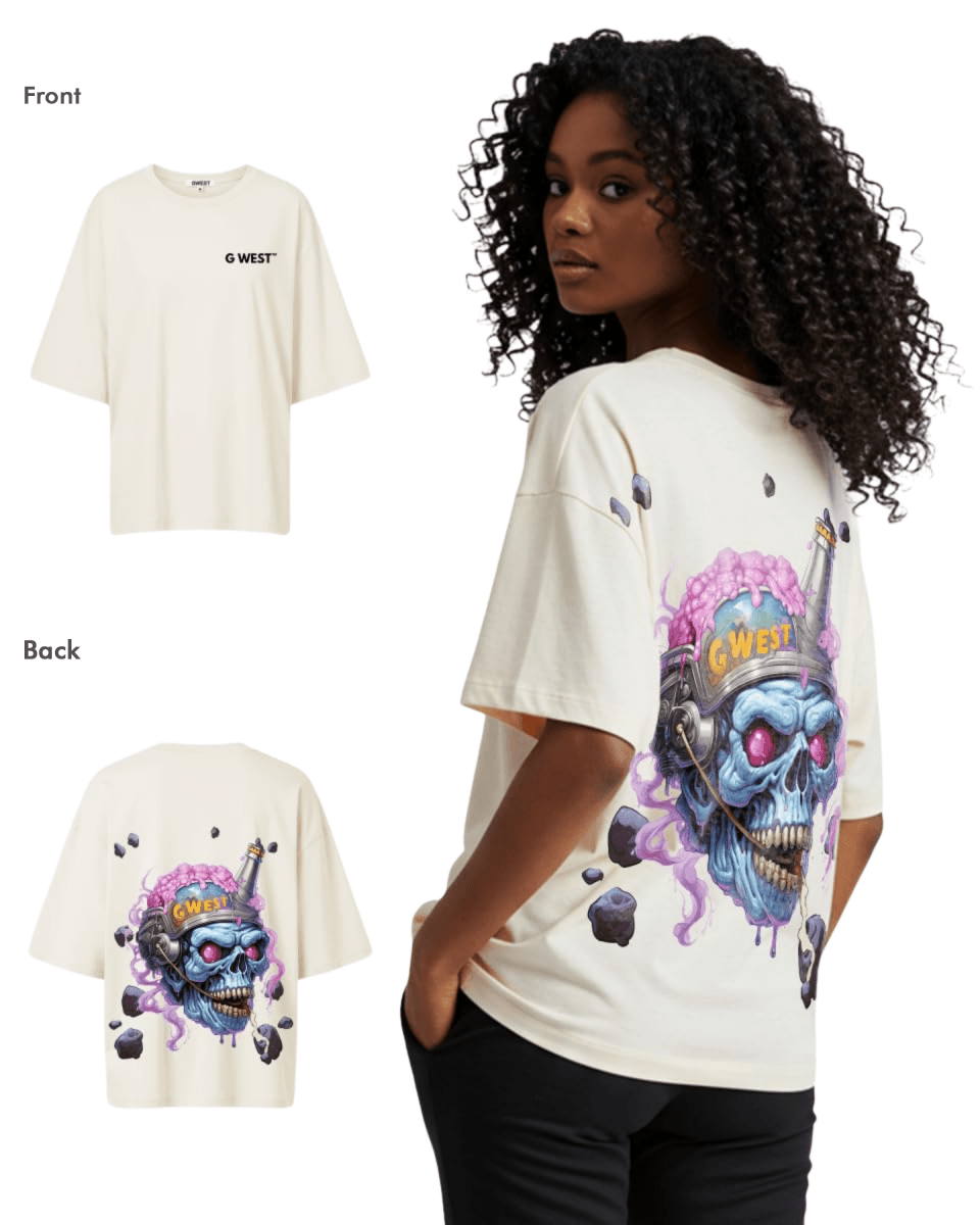 G West Womens Beer Buddies Oversized Tee - G West