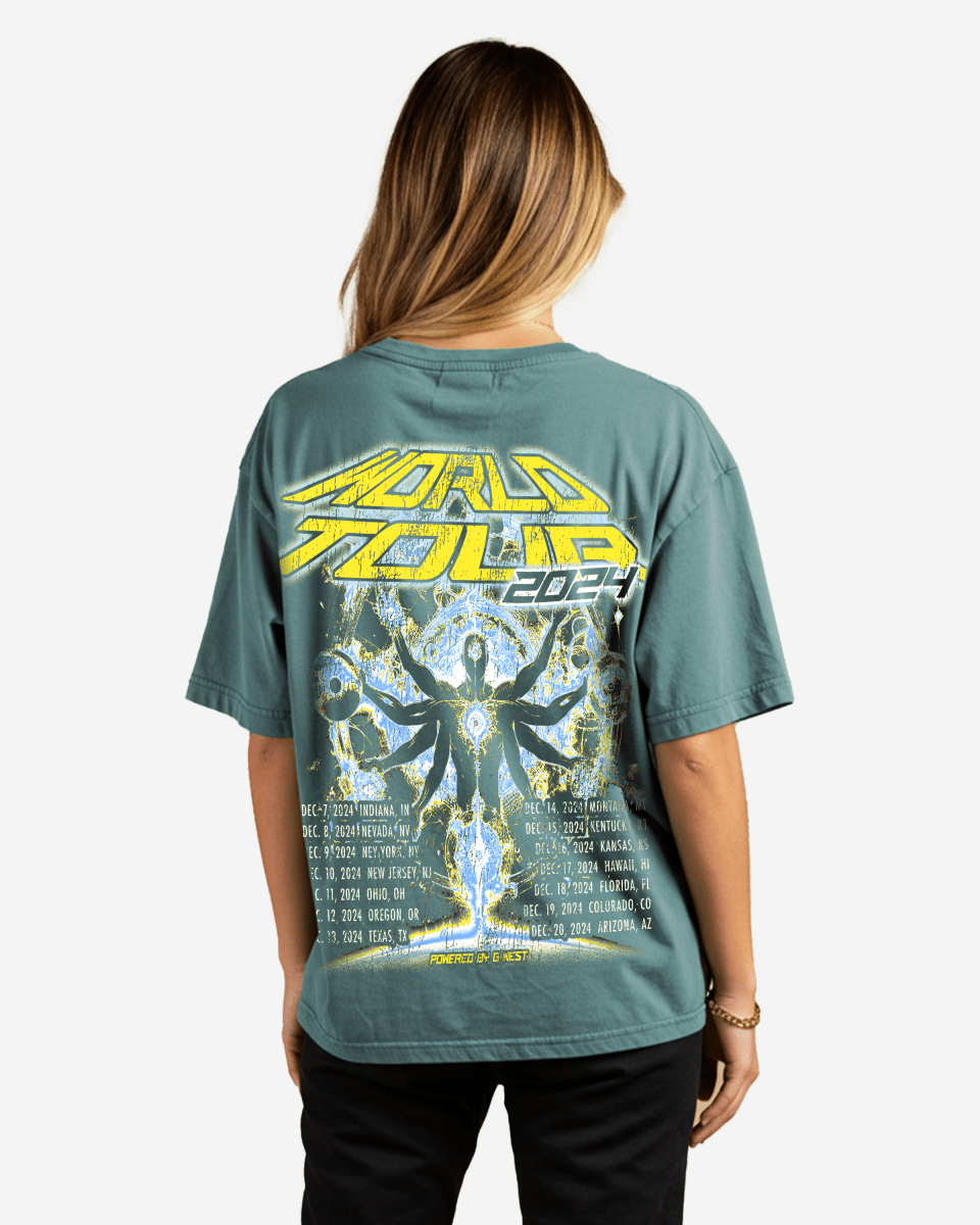 G West World Is Yours Premium Oversized Tee - WOMEN - G West