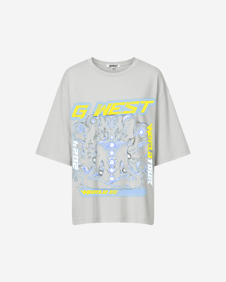 G West World Is Yours Premium Oversized Tee - WOMEN - G West
