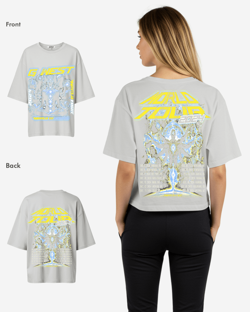 G West World Is Yours Premium Oversized Tee - WOMEN - G West