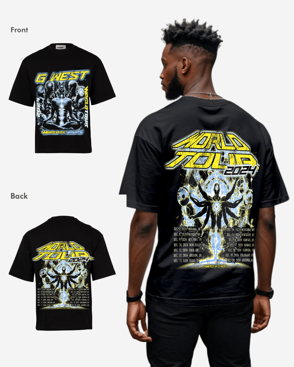 G West World Is Yours Premium Oversized Tee - G West