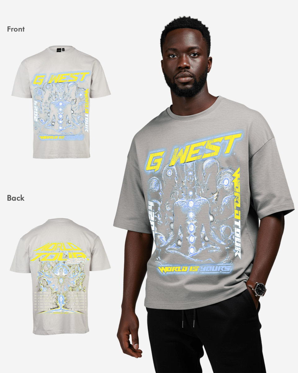 G West World Is Yours Premium Oversized Tee - G West