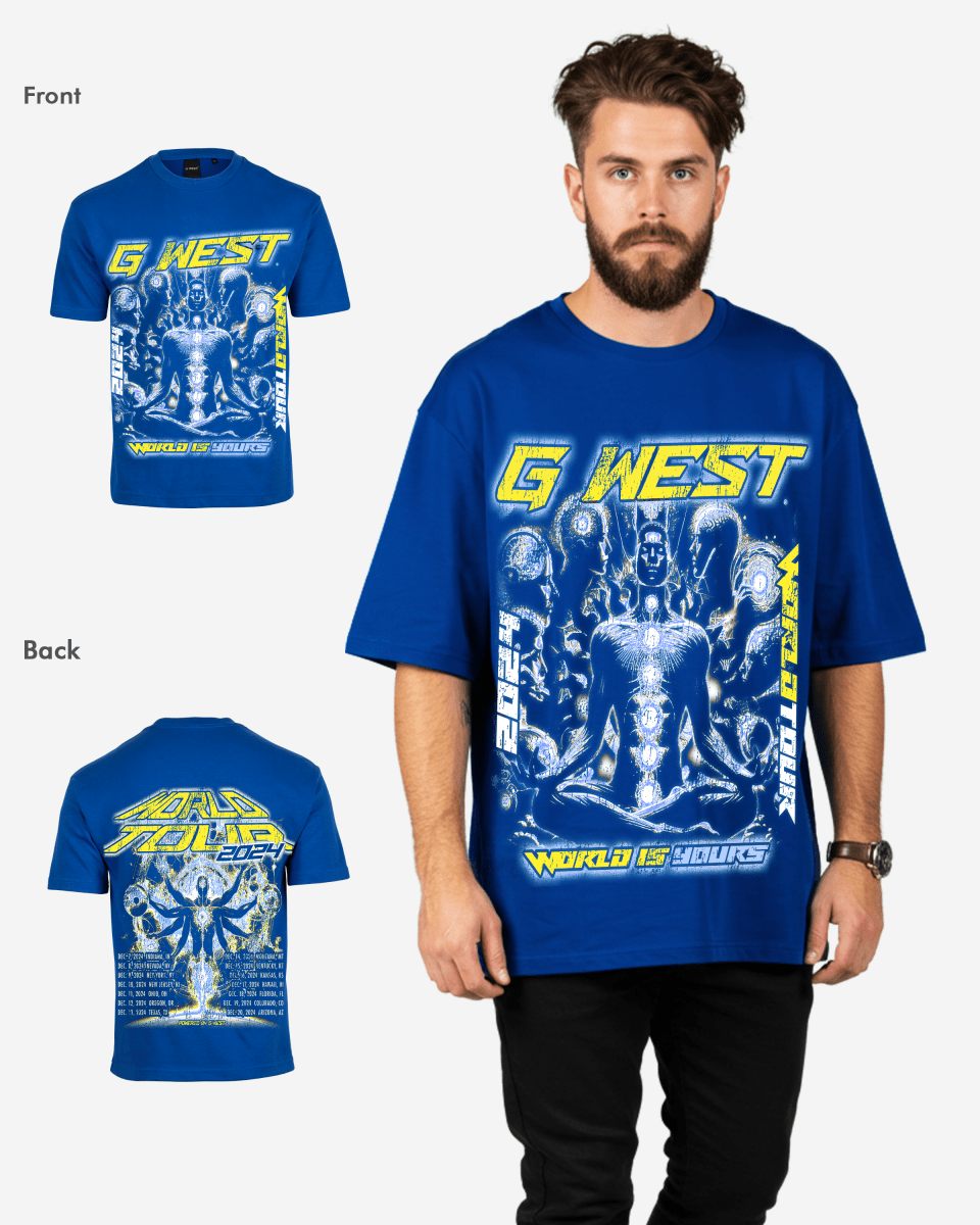 G West World Is Yours Premium Oversized Tee - G West