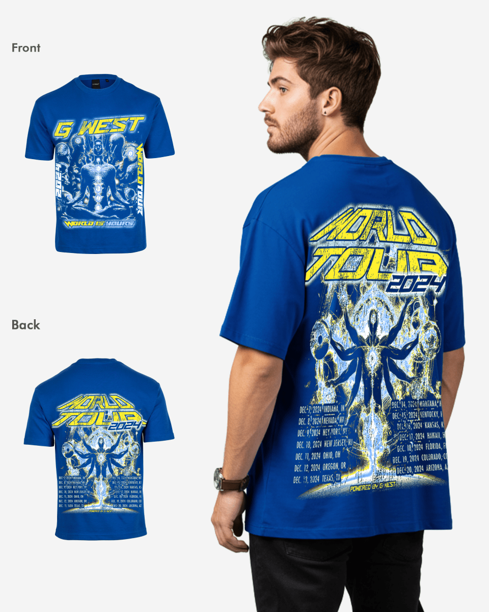 G West World Is Yours Premium Oversized Tee - G West