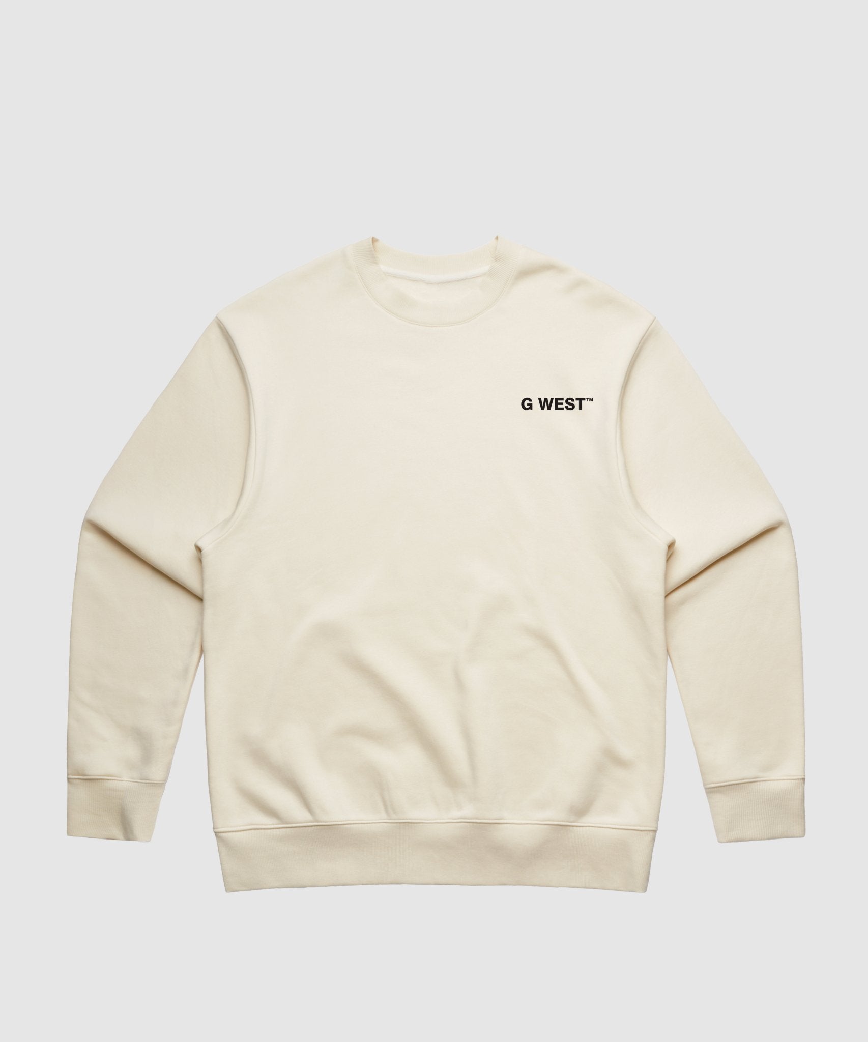 G WEST YELLOW FACE HEAVY PREMIUM CREWNECK - 6 COLORS - G West