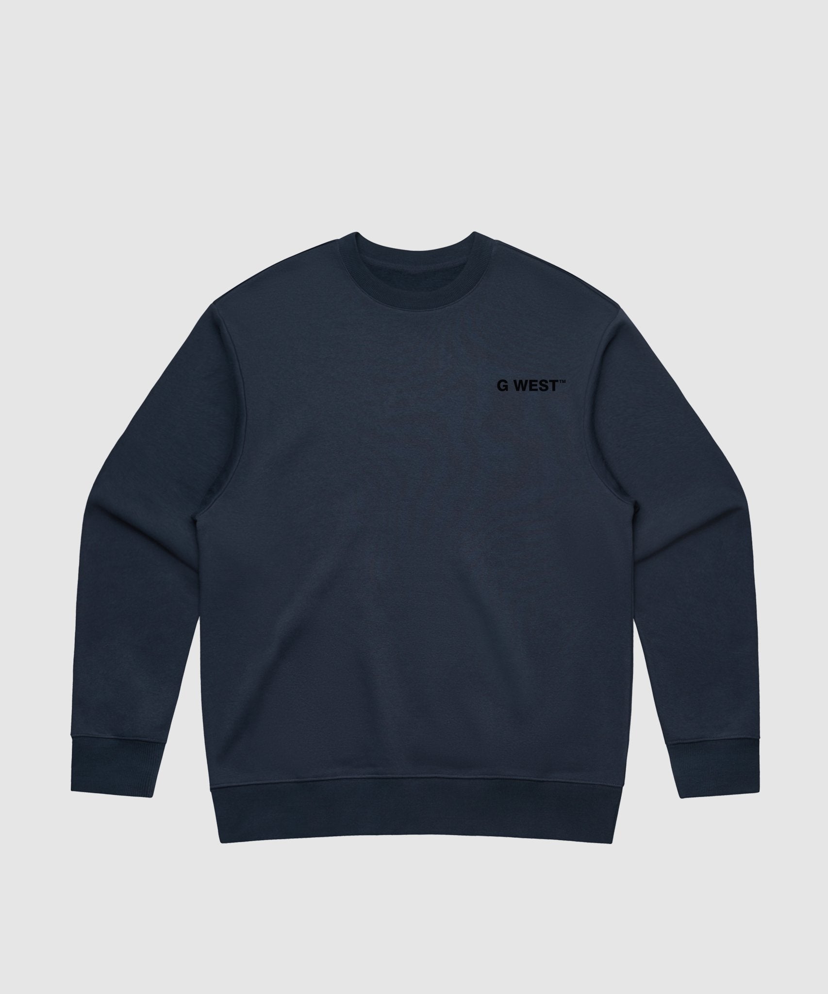 G WEST YELLOW FACE HEAVY PREMIUM CREWNECK - 6 COLORS - G West