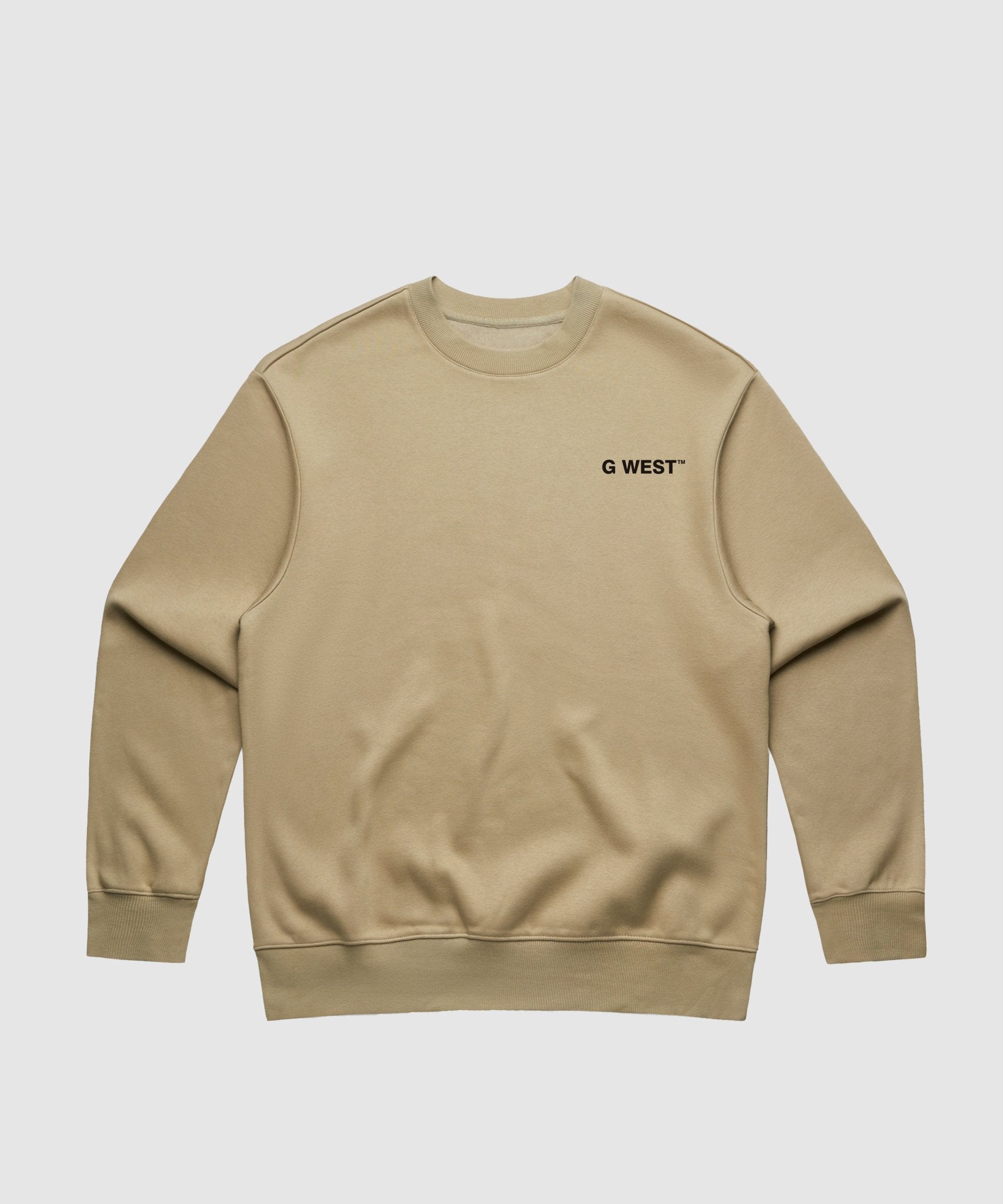 G WEST YELLOW FACE HEAVY PREMIUM CREWNECK - 6 COLORS - G West