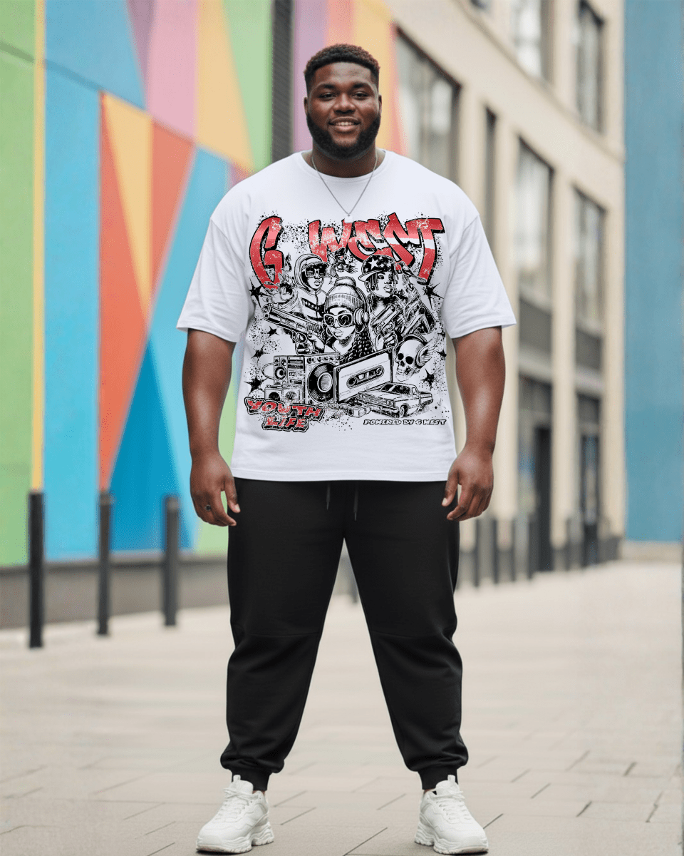 G West Youth Hustle Big And Tall Oversized T-Shirt - G West