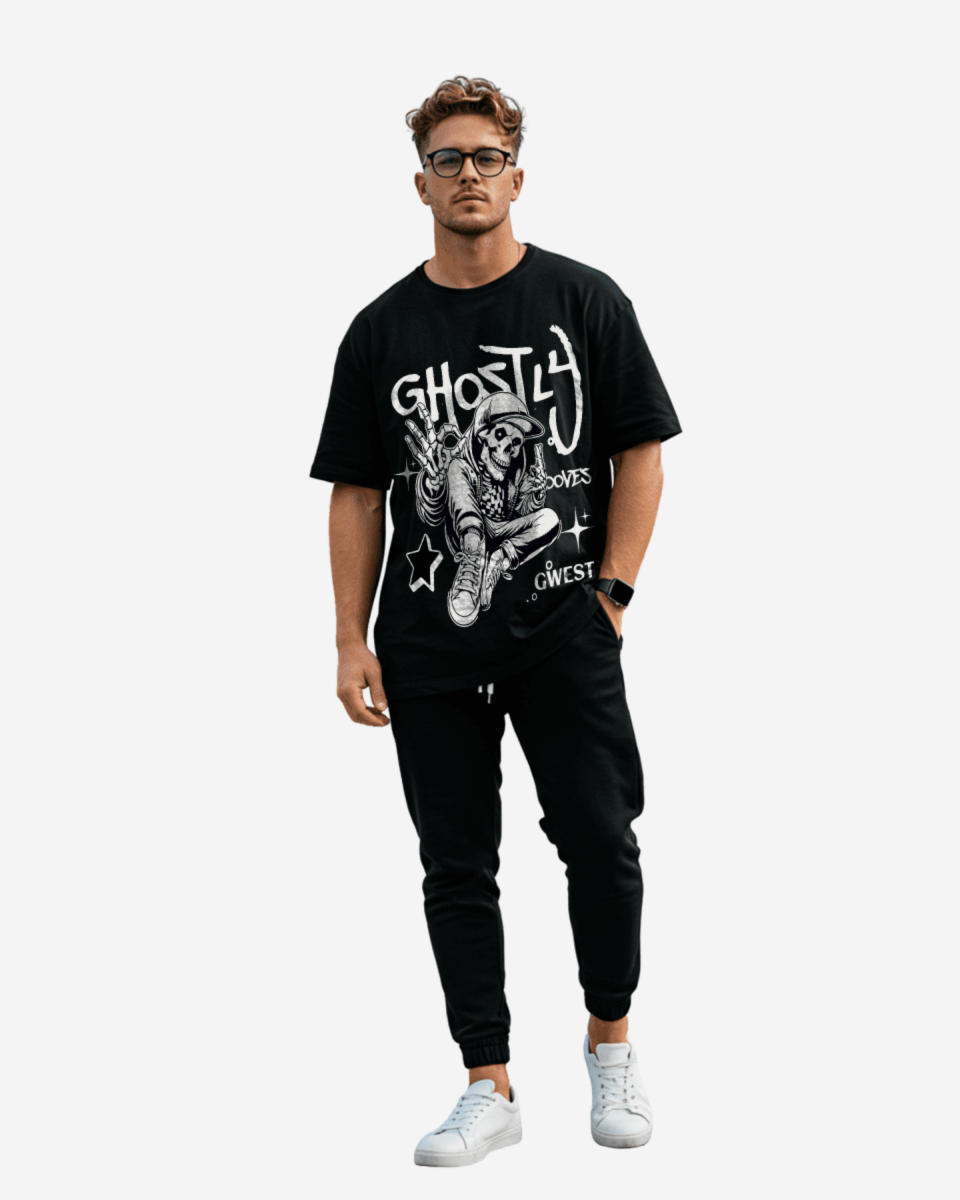 Ghostly Grooves Oversized T-Shirt - G West
