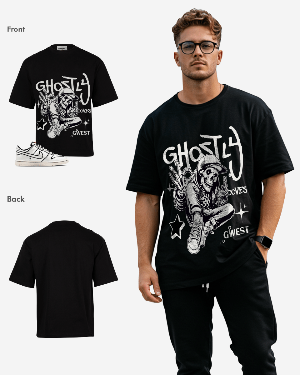 Ghostly Grooves Oversized T-Shirt - G West