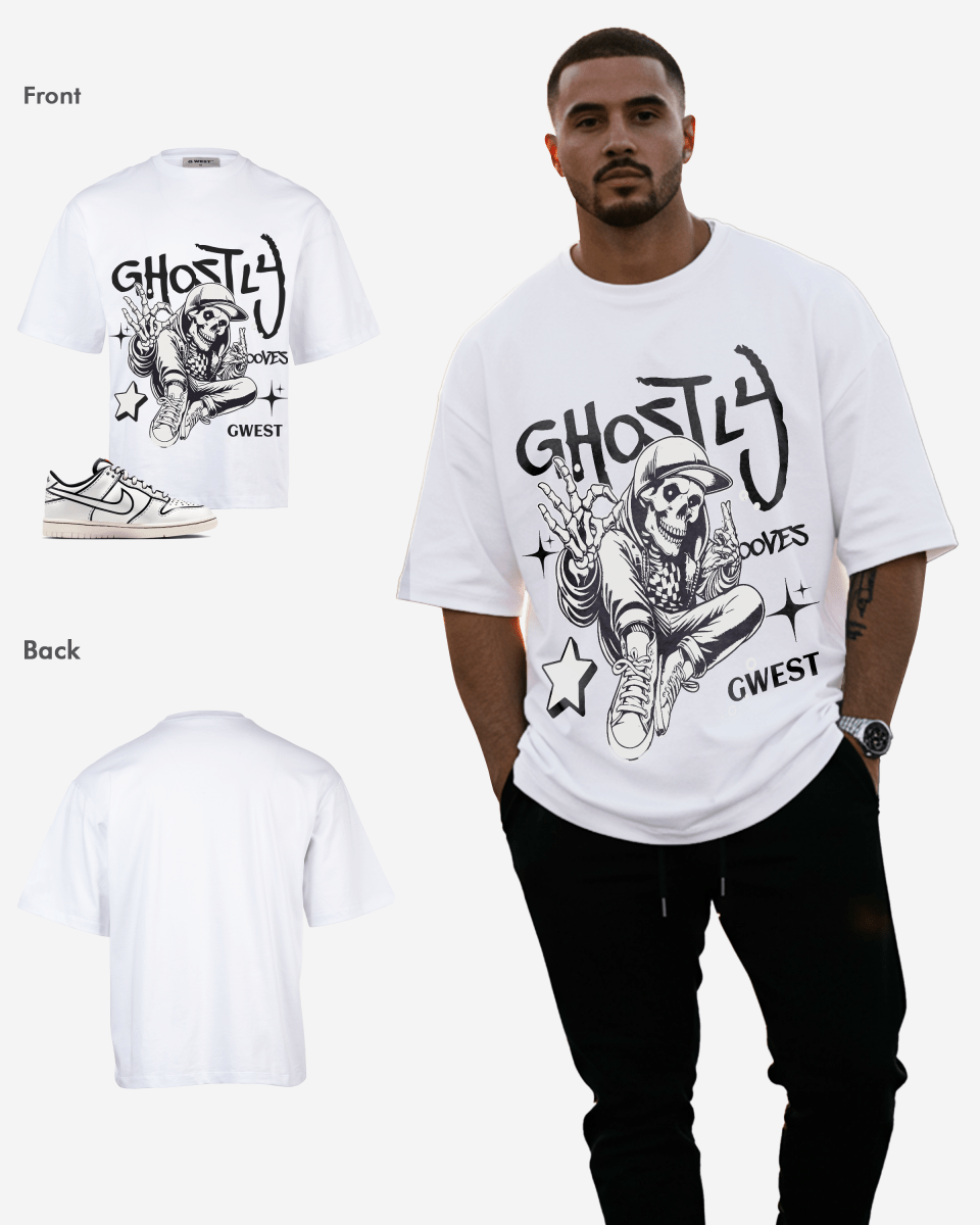 Ghostly Grooves Oversized T-Shirt - G West