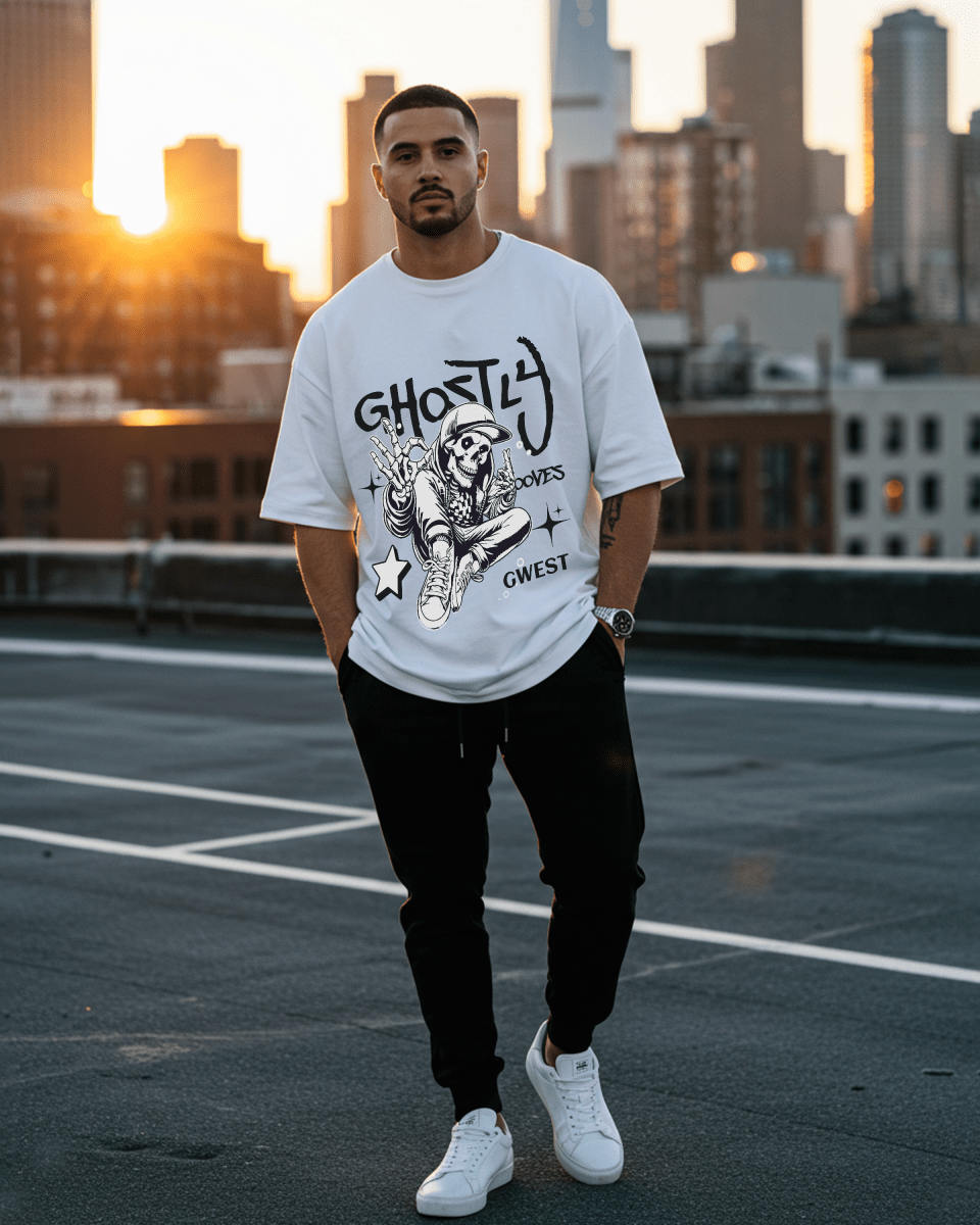 Ghostly Grooves Oversized T-Shirt - G West