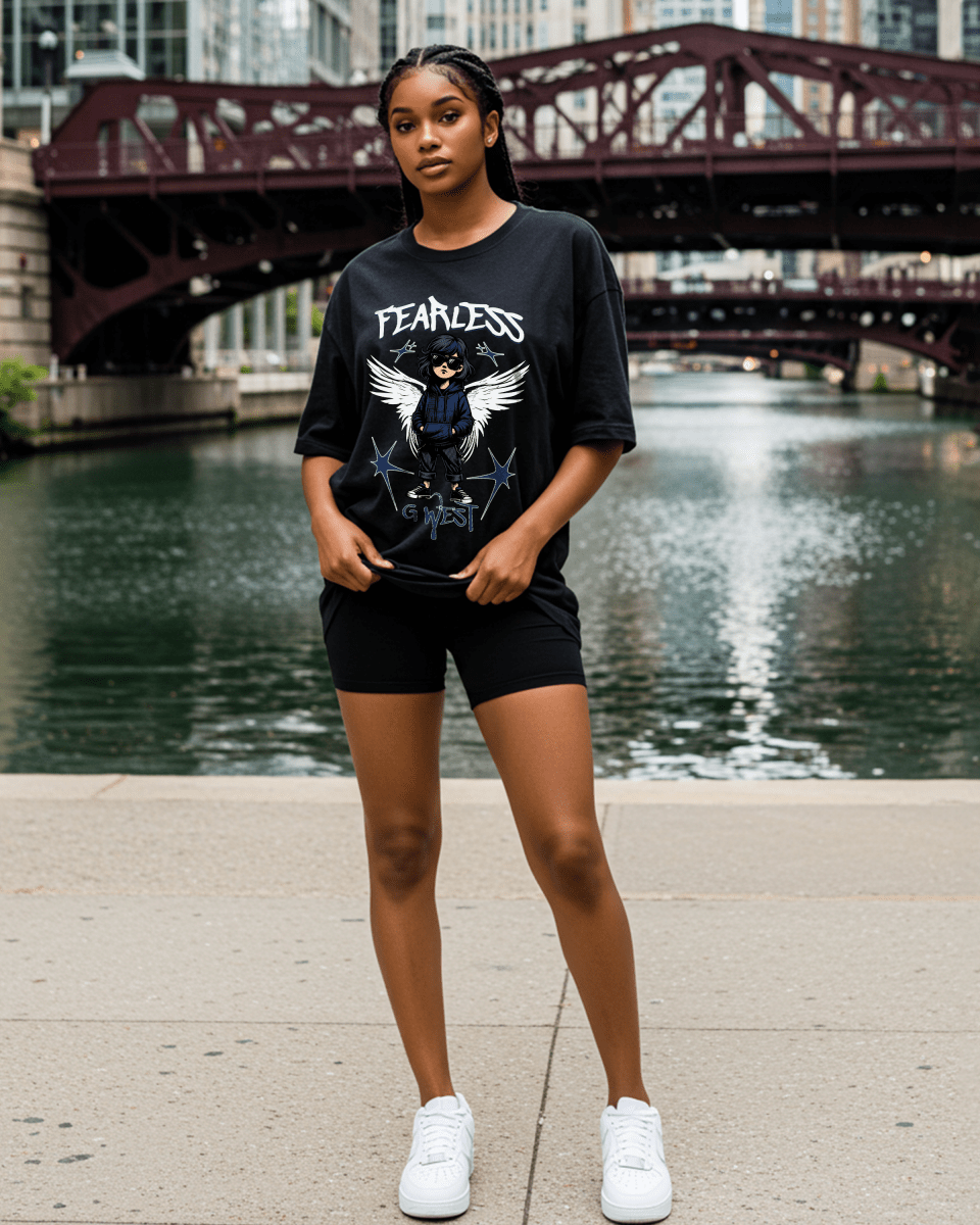 Girl Character Cool Oversized T-Shirt - G West