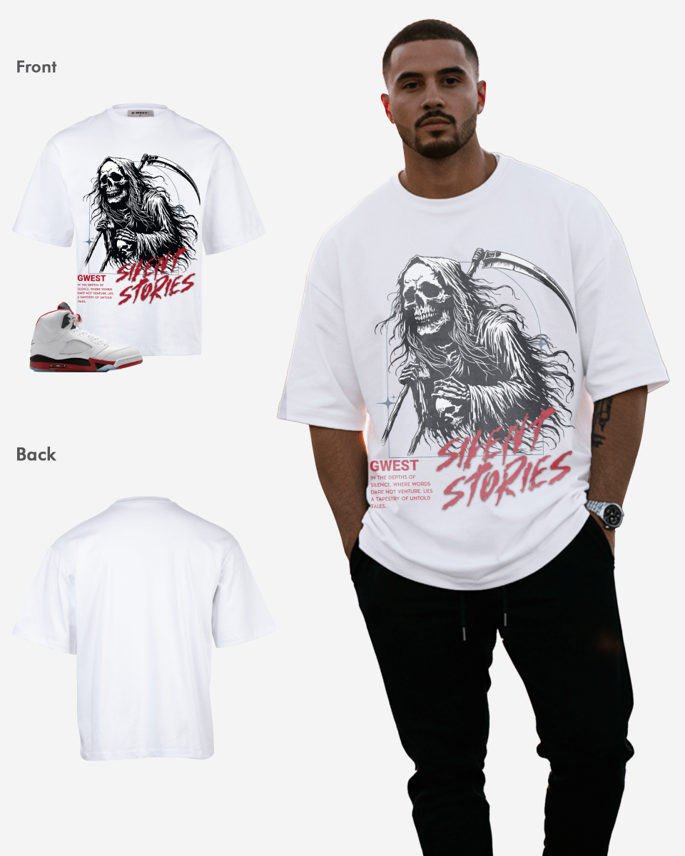 Gothic Skull of Death Oversized T-Shirt - G West