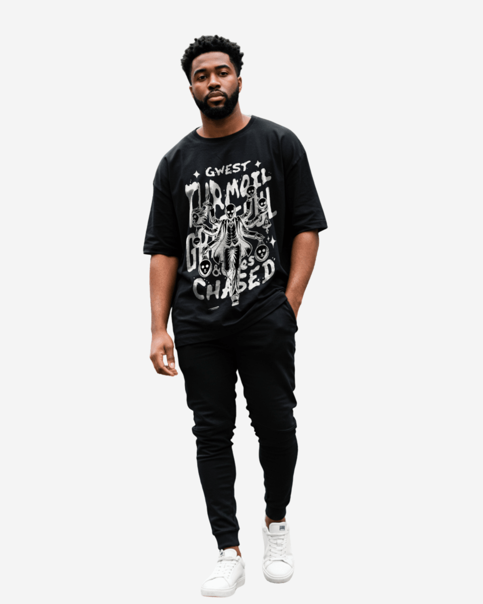 Grateful & Clues Chased Oversized T-Shirt - G West