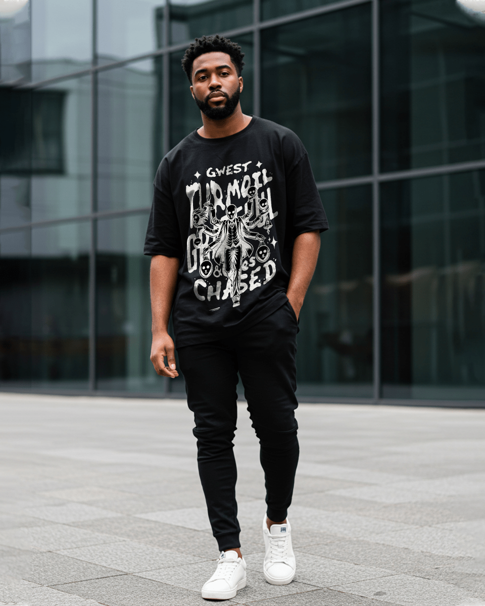 Grateful & Clues Chased Oversized T-Shirt - G West