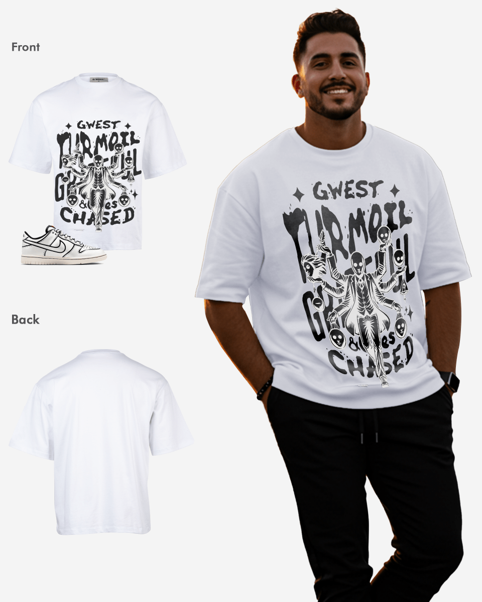 Grateful & Clues Chased Oversized T-Shirt - G West