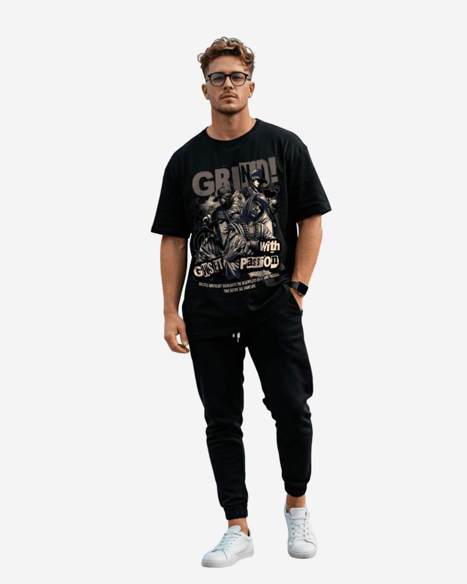 Grind With Passion Oversized T-Shirt - G West