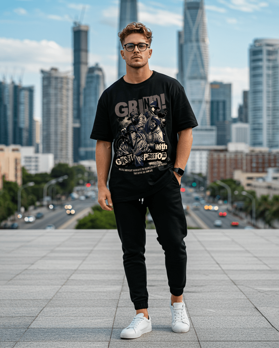 Grind With Passion Oversized T-Shirt - G West