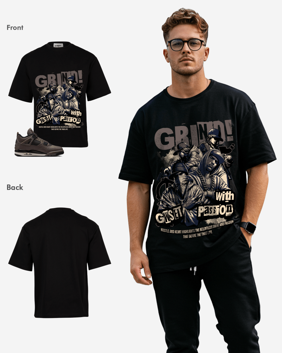 Grind With Passion Oversized T-Shirt - G West