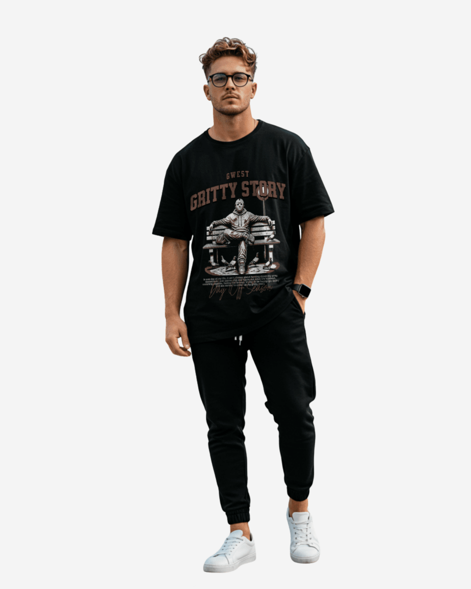 Gritty Story Oversized T-Shirt - G West