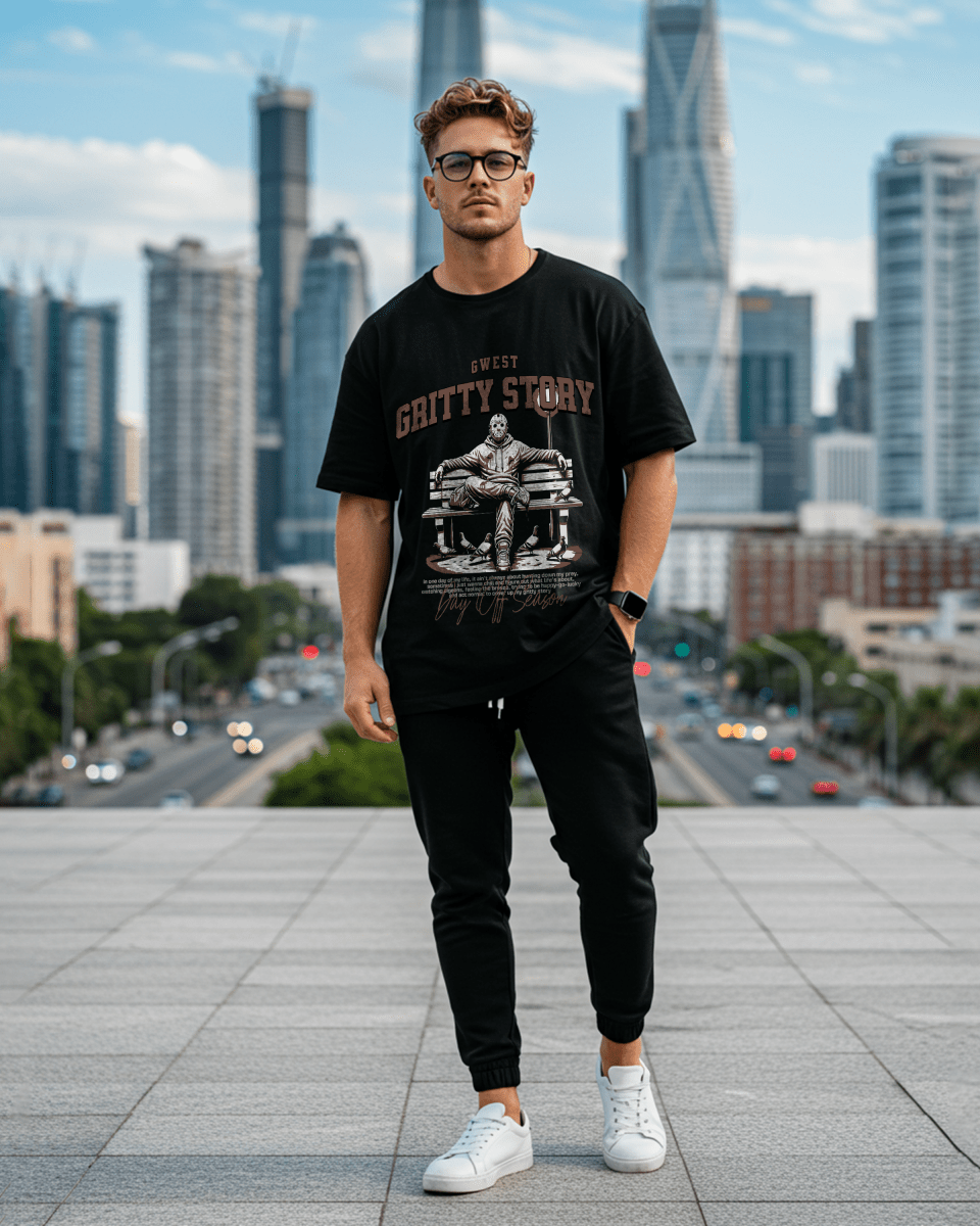 Gritty Story Oversized T-Shirt - G West
