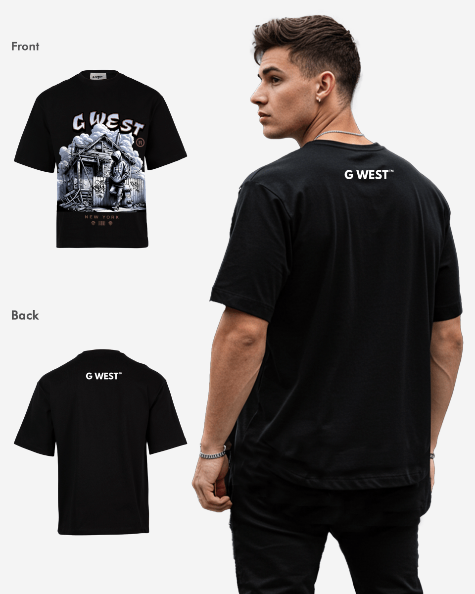 GWEST WANDERING SPIRIT OVERSIZED TEE GWROJMT75 - G West