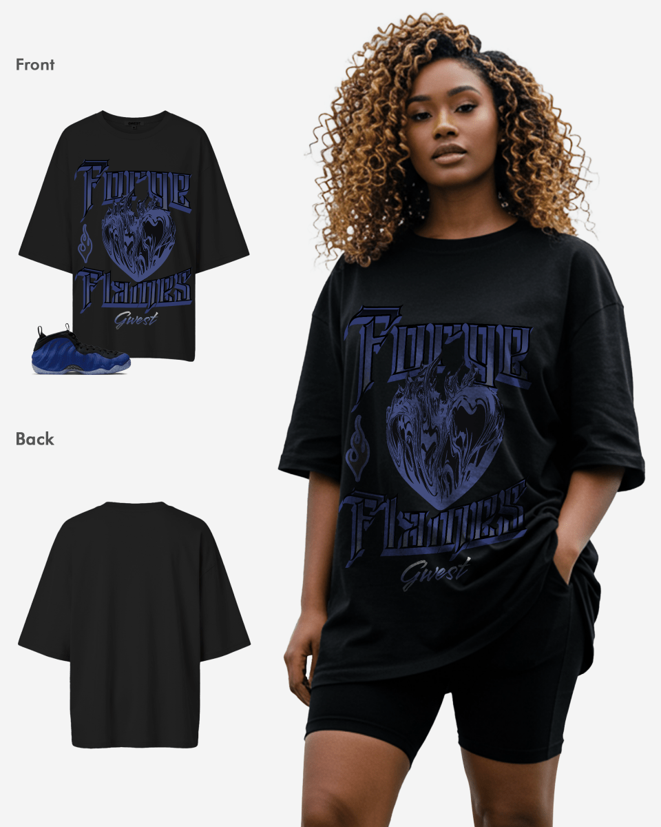 Heart Flames Oversized T-Shirt - G West