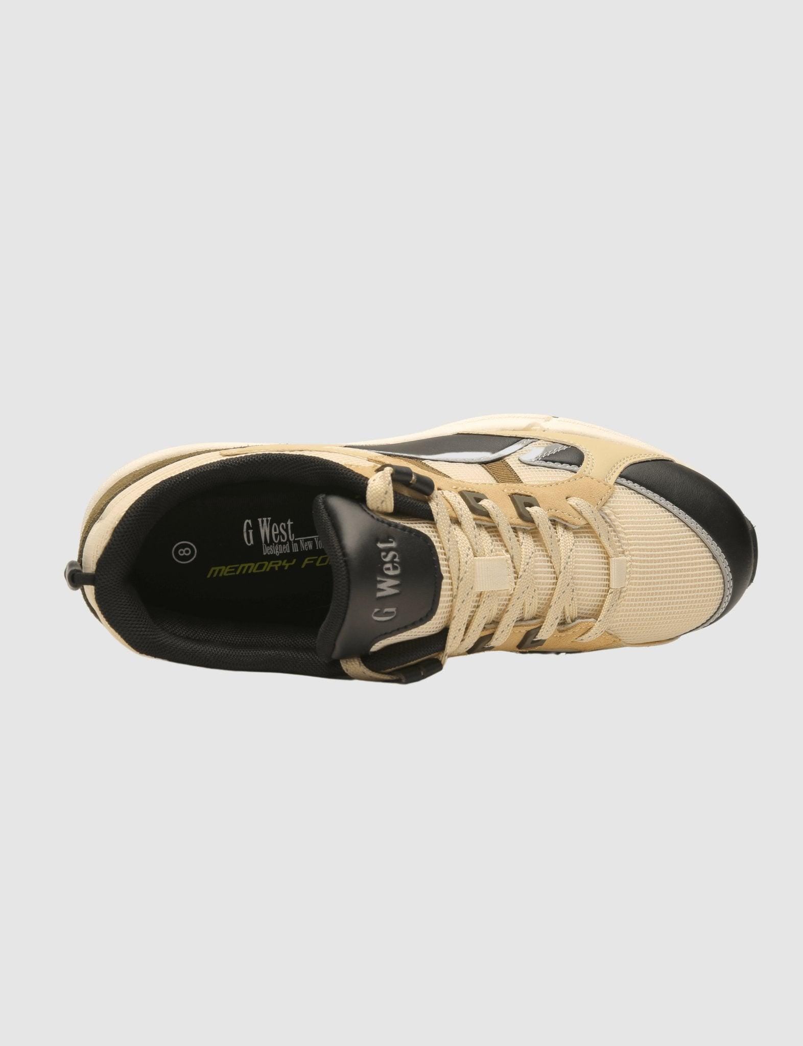 G WEST MENS RUNNING SHOES - GWM20009/BEIGE - G West