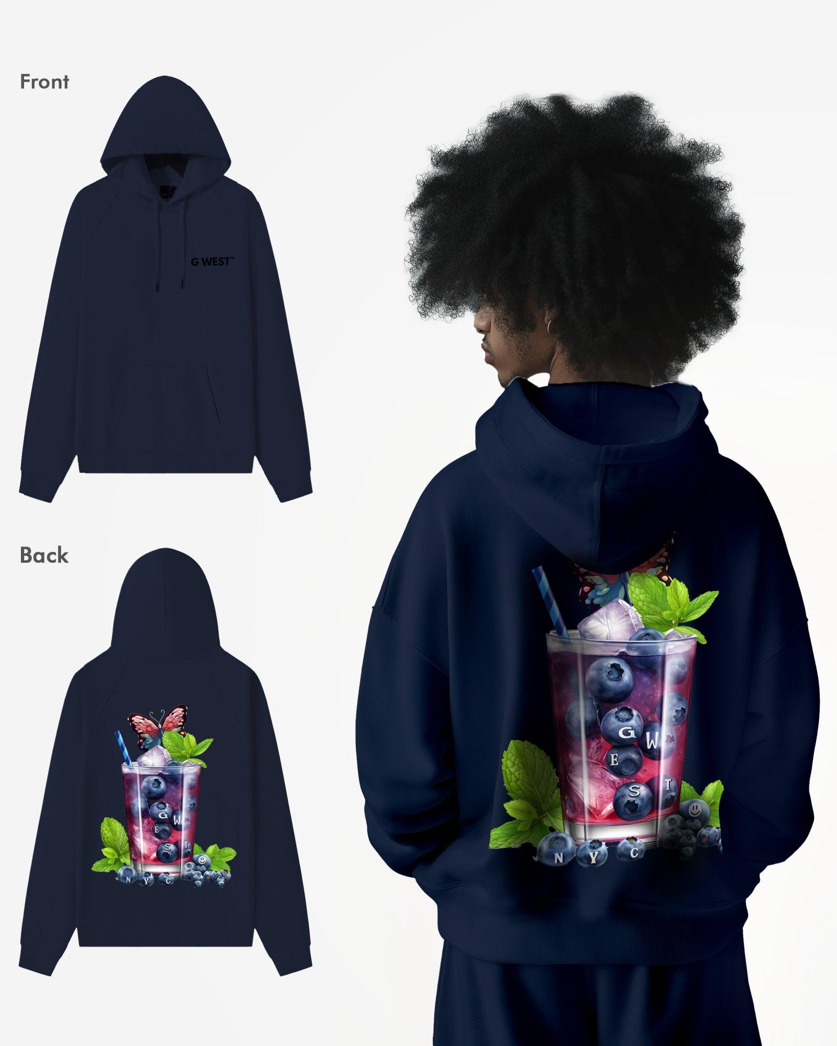 G WEST BLUEBERRY MOHITO HEAVY PREMIUM HOODIE - G West
