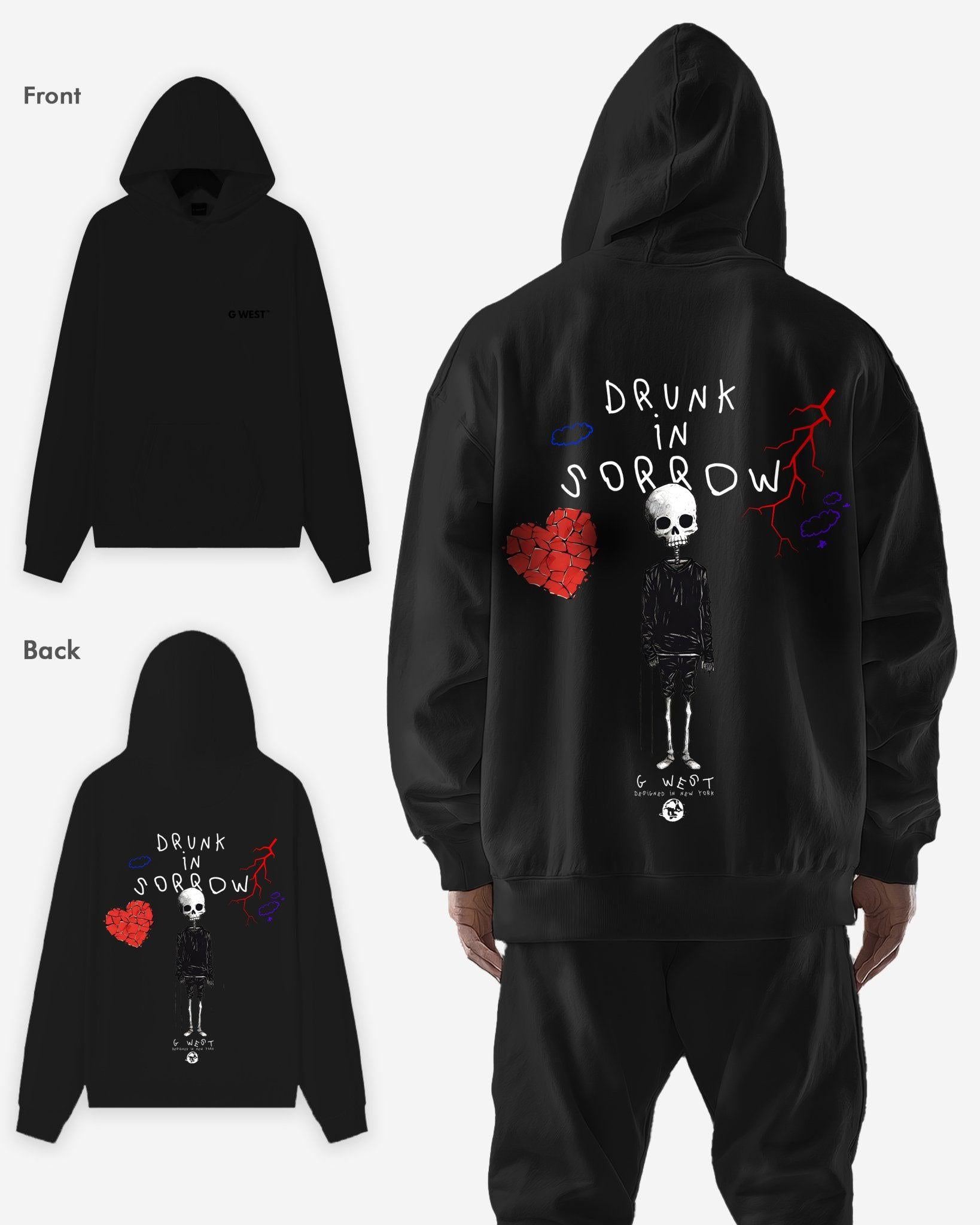 G WEST DRUNK IN SORROW HEAVY PREMIUM OVERSIZE HOODIE - G West