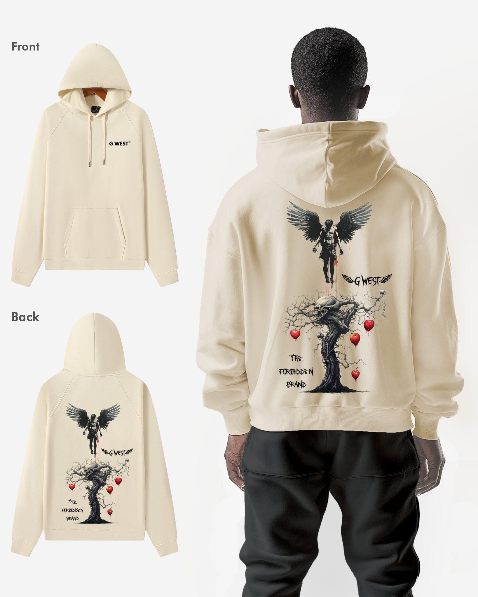 G WEST FORBIDDEN BRAND HEAVY PREMIUM OVERSIZE HOODIE - G West