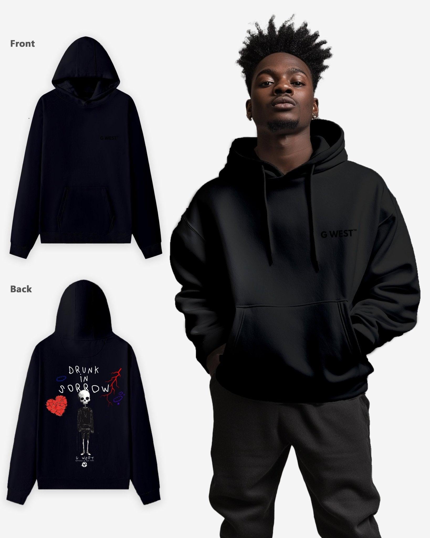 G WEST DRUNK IN SORROW HEAVY PREMIUM OVERSIZE HOODIE - G West