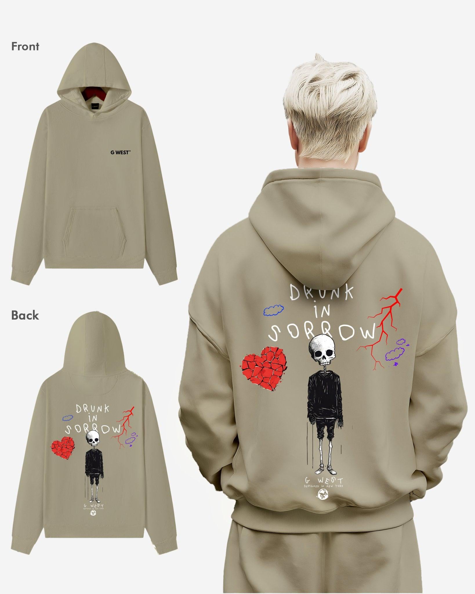 G WEST DRUNK IN SORROW HEAVY PREMIUM OVERSIZE HOODIE - G West