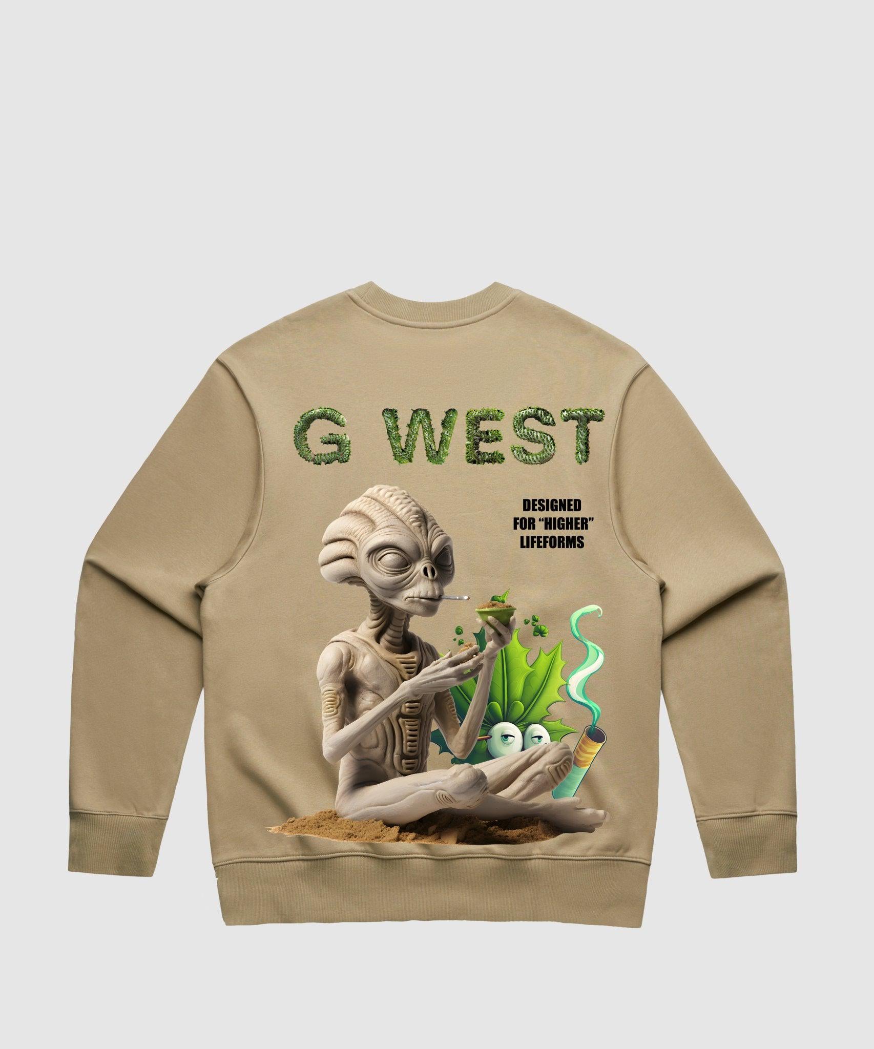G WEST HIGHER LIFEFROM HEAVY PREMIUM CREWNECK - 6 COLORS - G West
