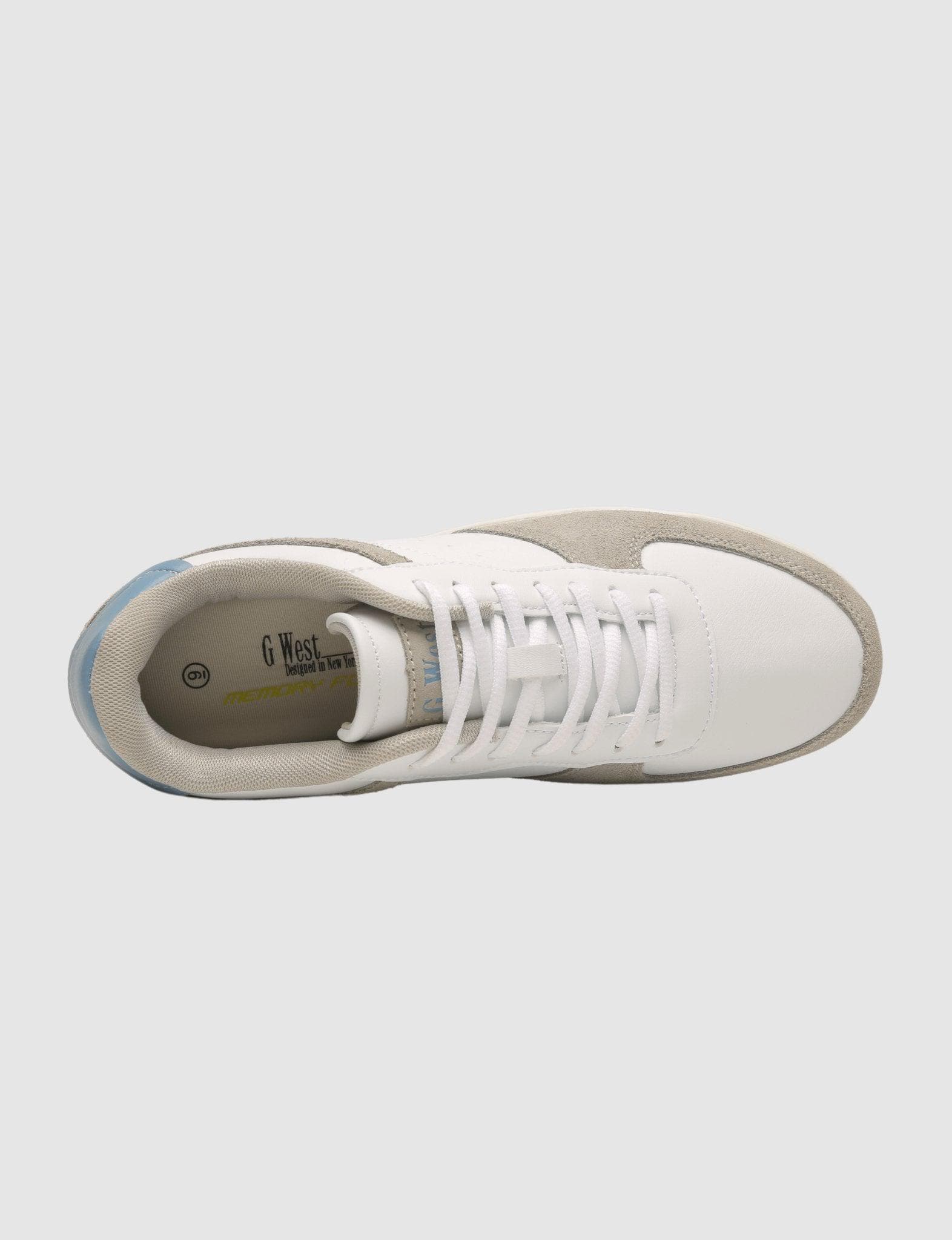 G WEST MENS RUNNING SHOES - GWM20001/WHITE/GRAY - G West