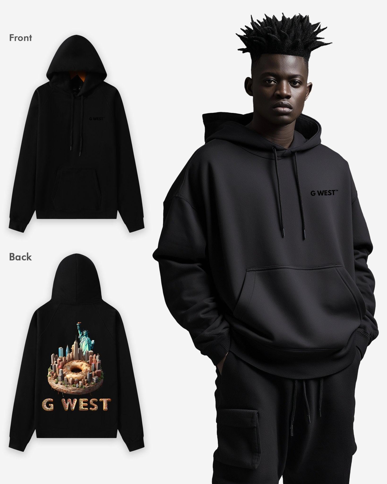 G WEST NYC DONUT HEAVY PREMIUM OVERSIZE HOODIE - G West