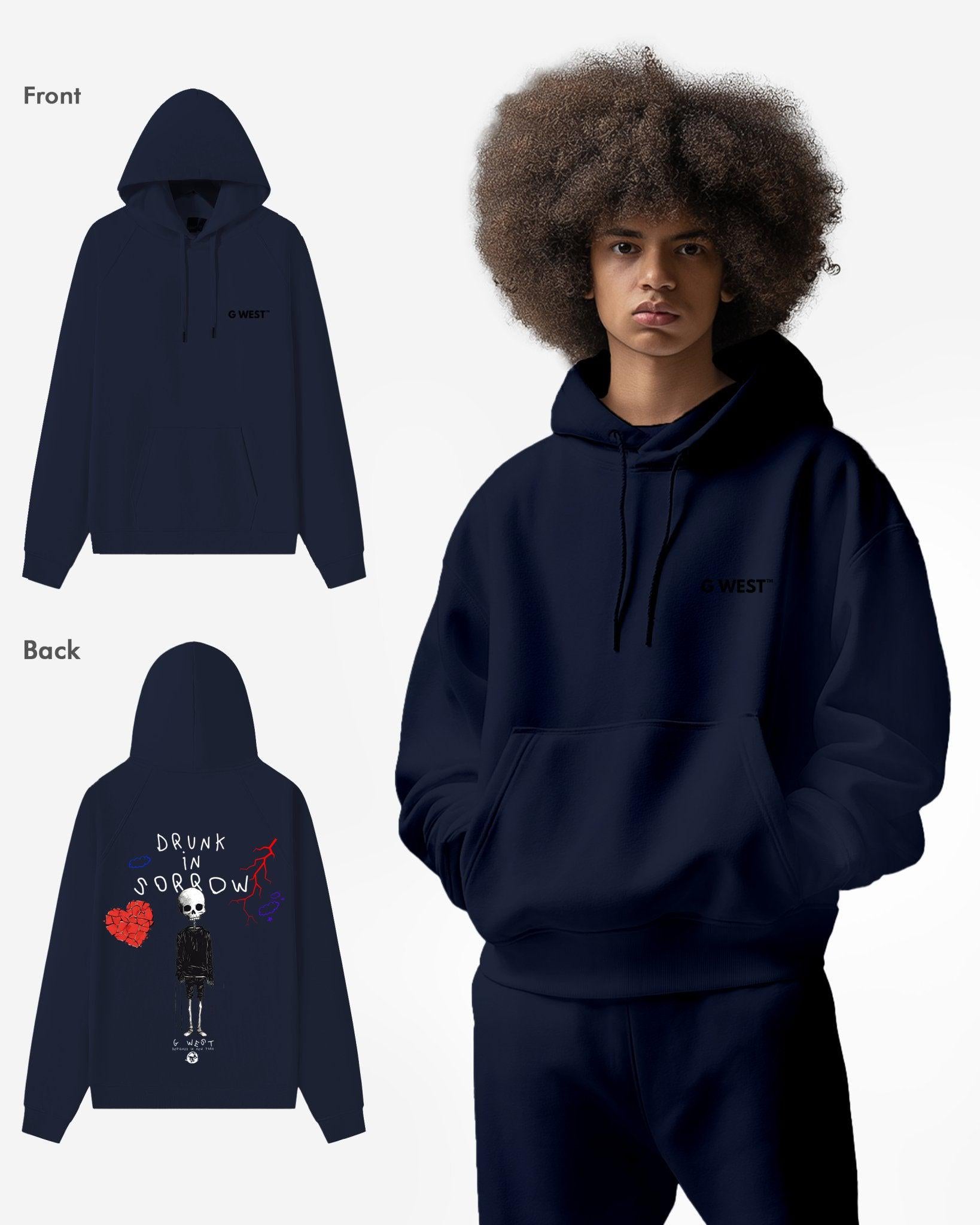 G WEST DRUNK IN SORROW HEAVY PREMIUM OVERSIZE HOODIE - G West