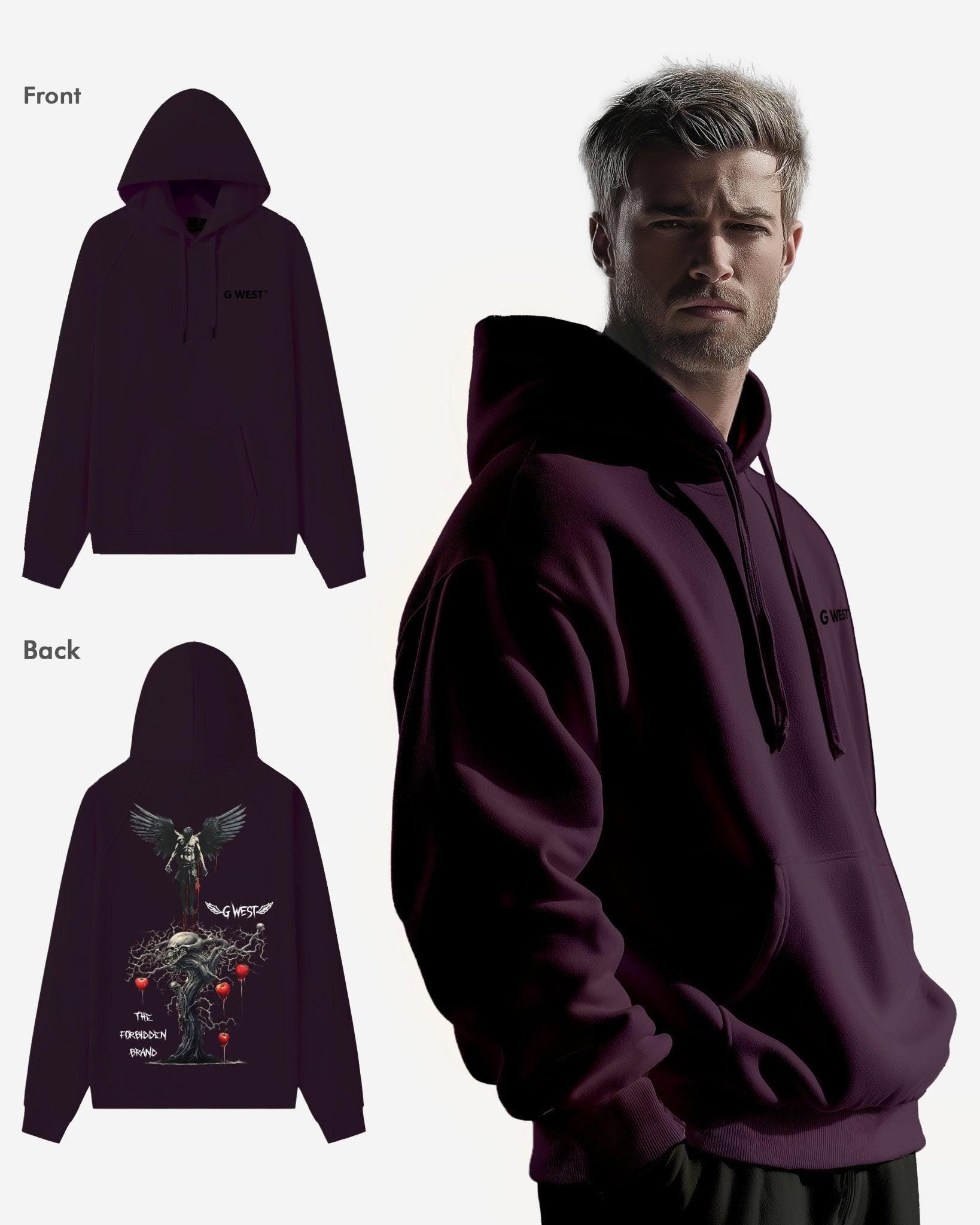 G WEST FORBIDDEN BRAND HEAVY PREMIUM OVERSIZE HOODIE - G West