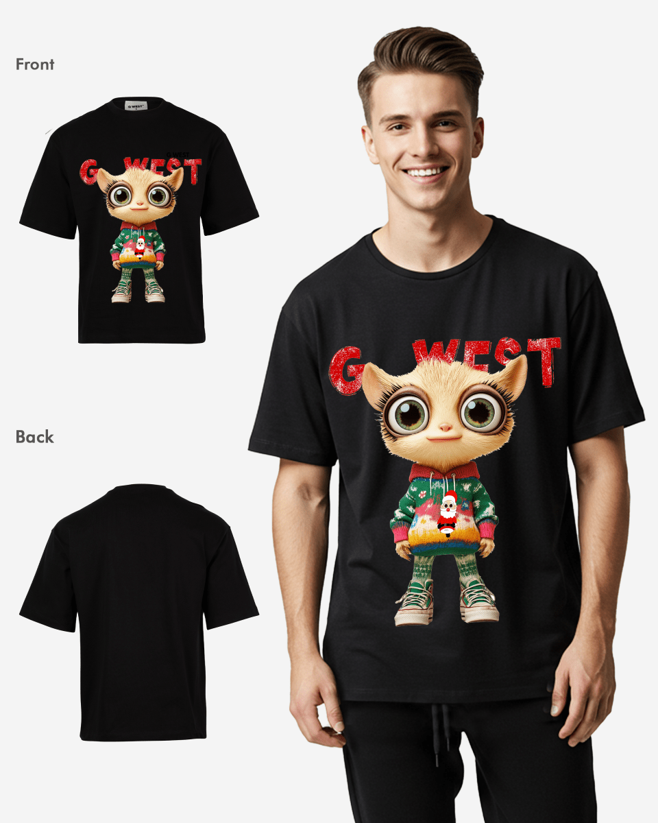 Mistletoe Mischief Oversized T-Shirt - G West