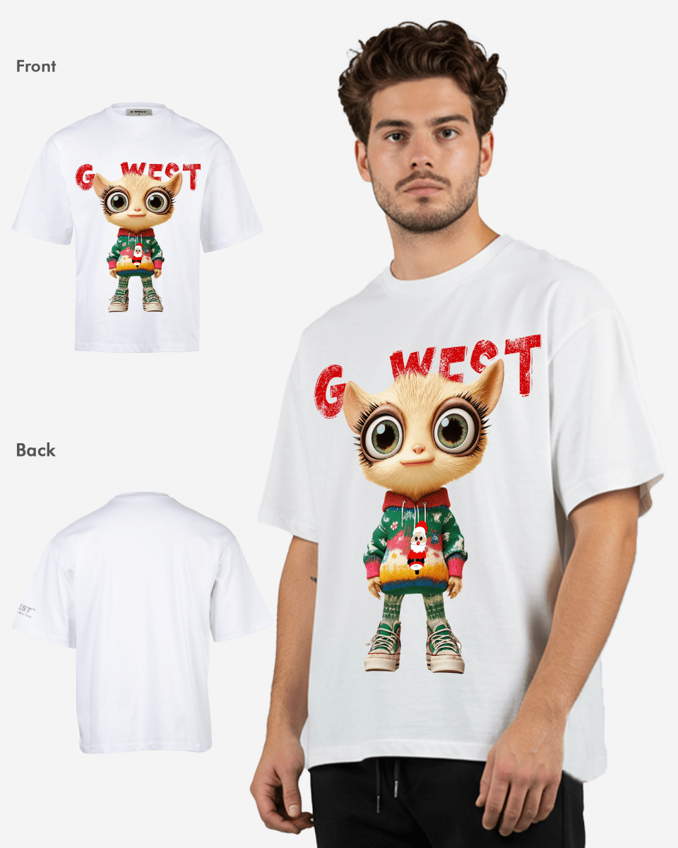 Mistletoe Mischief Oversized T-Shirt - G West